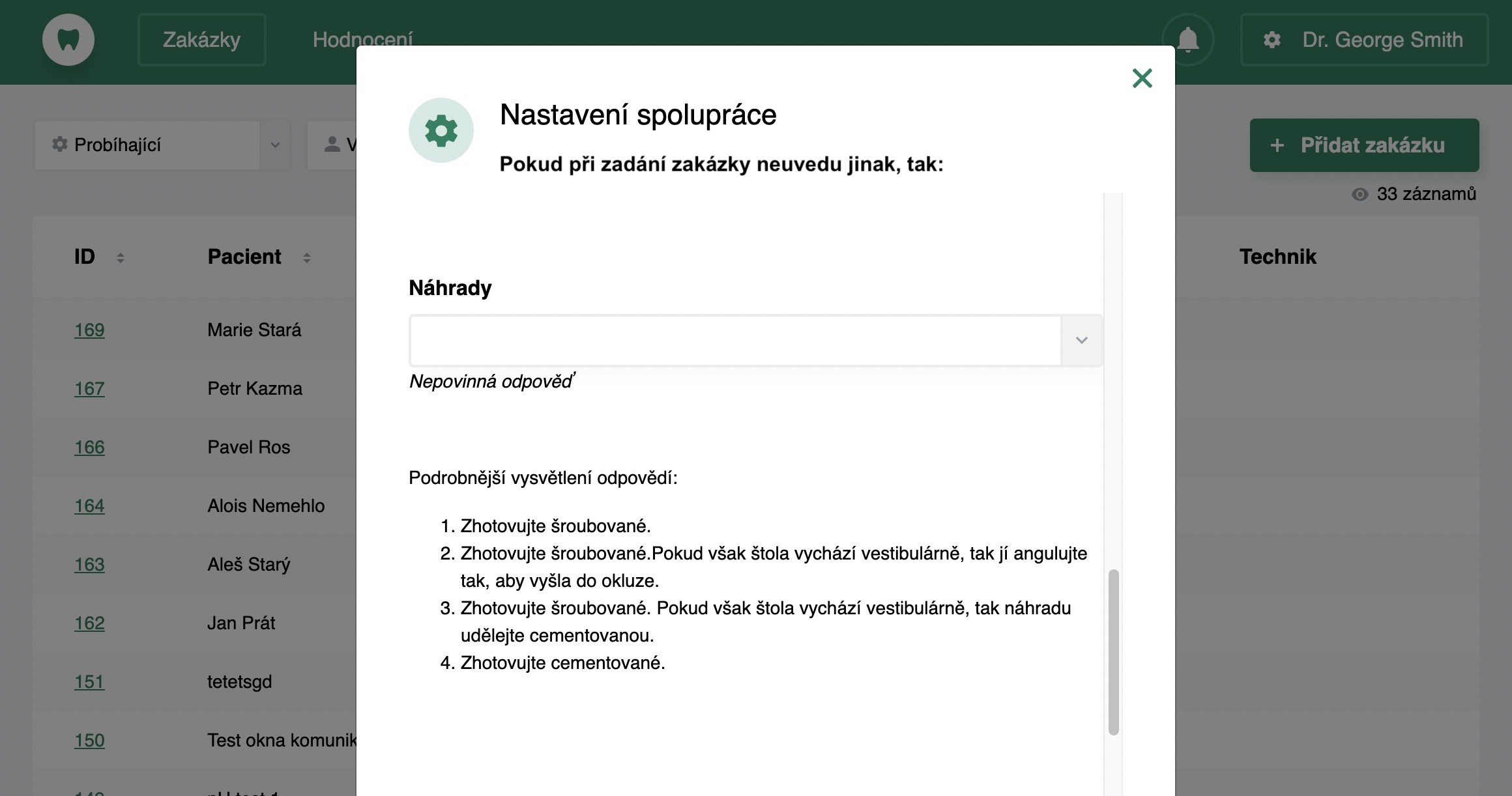 aplikace MyDentLab